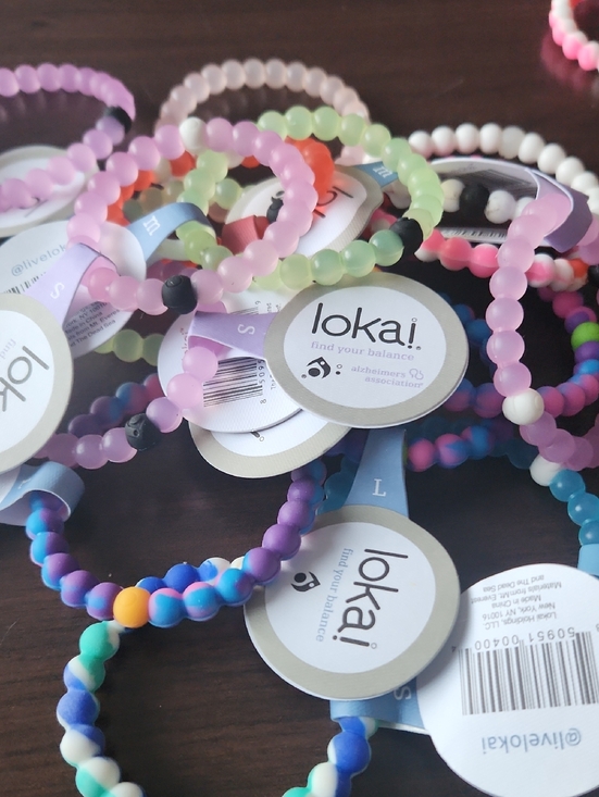 Lokai Other - Lokai Kids Silicone Beaded Bracelet - Pink, Purple, Green, Blue
